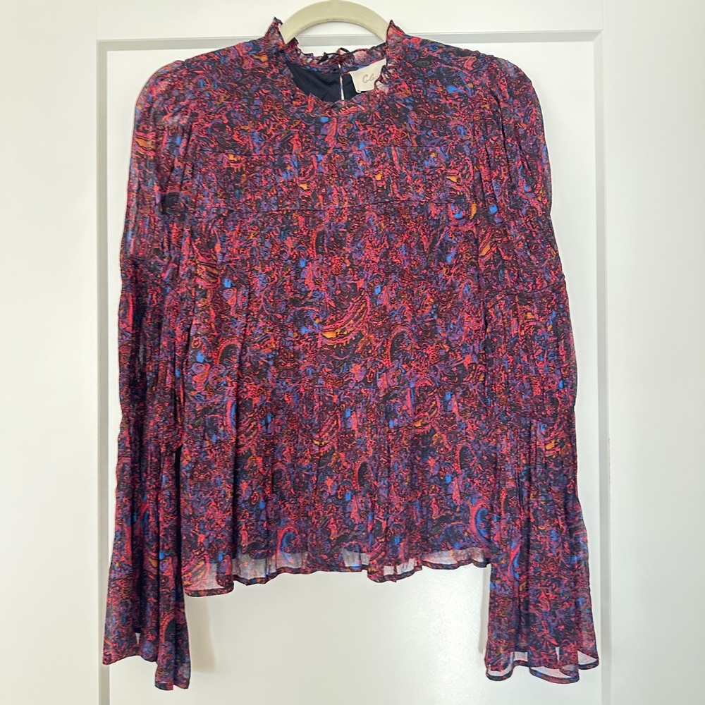 Cleobella Ines Retrograde Chiffon blouse - Picture 3 of 8